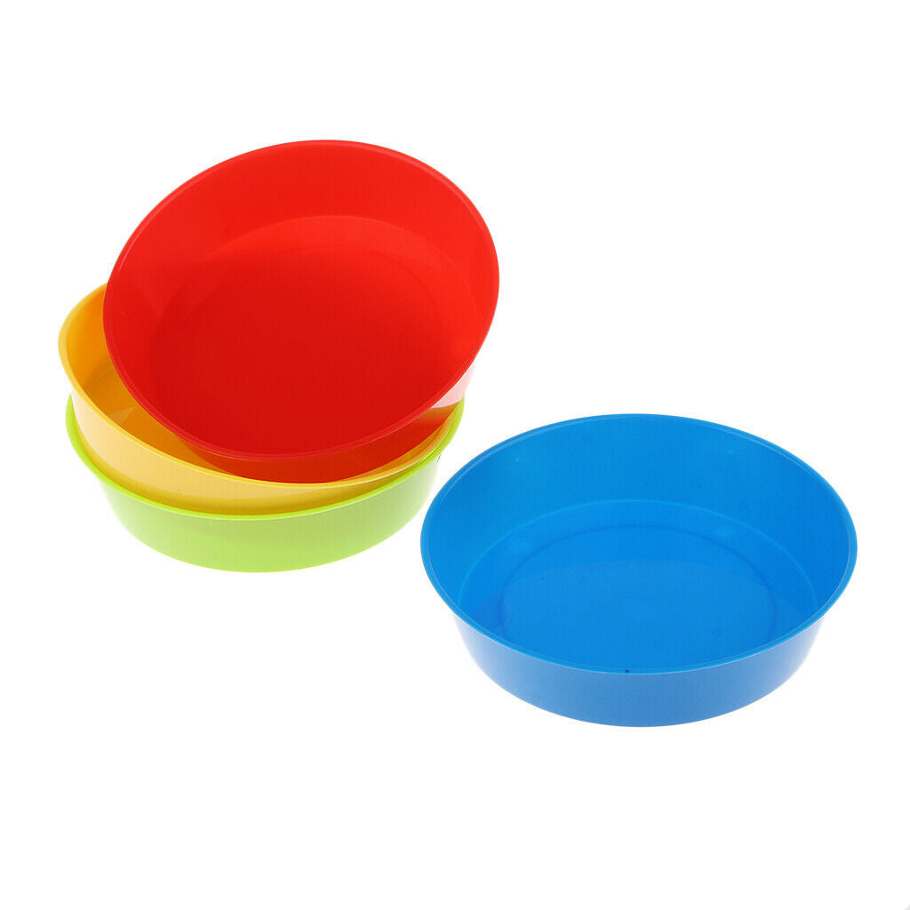4x Kids Painting Palette Plastic Palettes Tray Kids Children Painting Supply