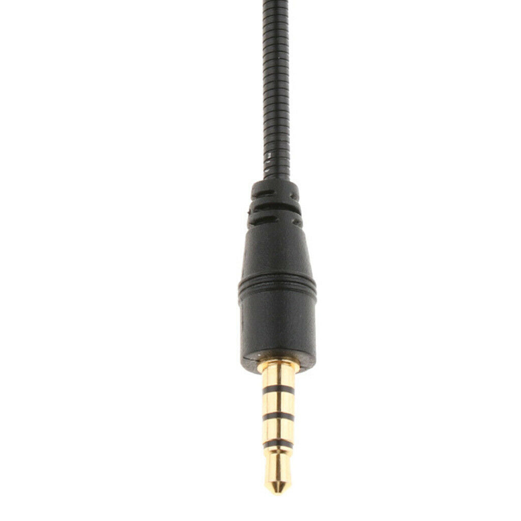 3.5mm Mini Condenser Mic for Smartphone Mic Record 4 Pole Pin Straight Head