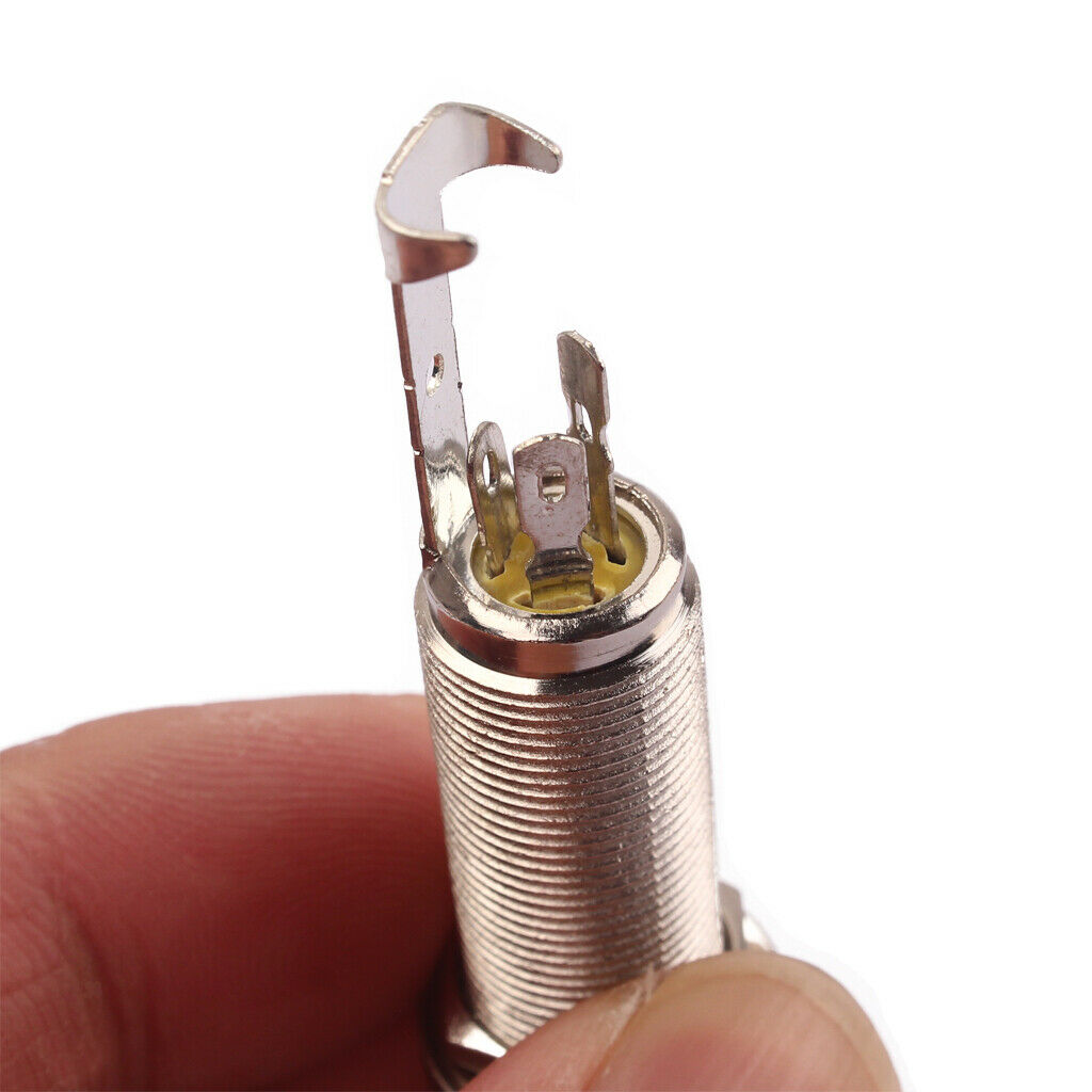 6.35mm 1/4'' Endpin Stereo   Output Socket Plug for Guitar Bass Mandolin