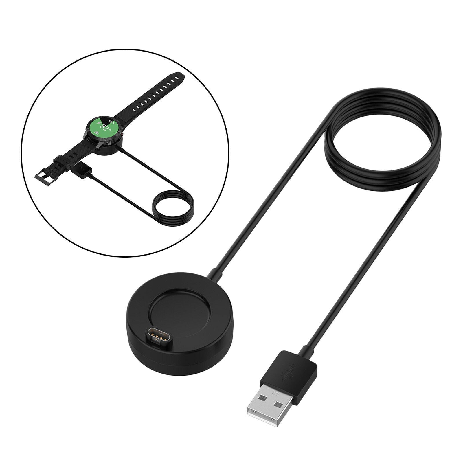 1m Power Charger Dock Cable Universal USB Fast Charging for Garmin Forerunner