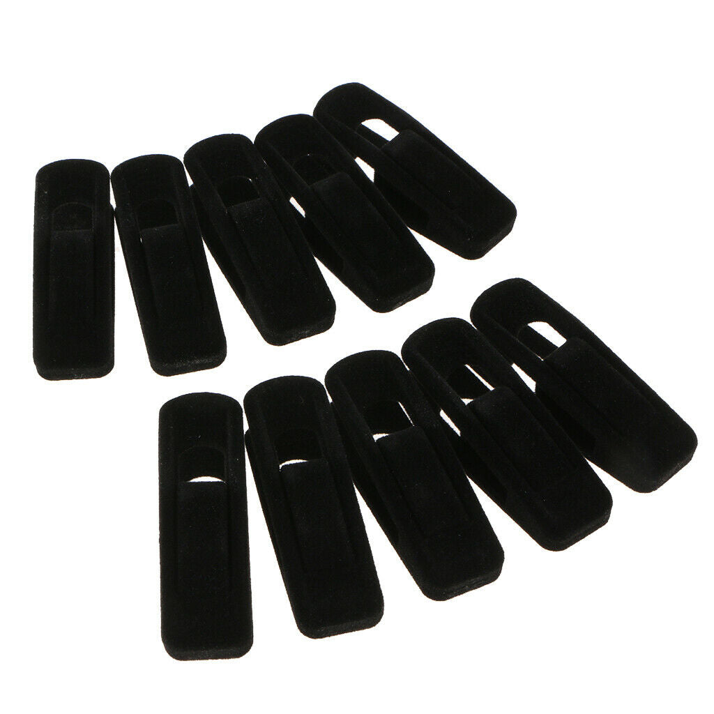 Black &Beige 20Pieces Velvet Surface Clothes Clips/Clothespins/Clothing Clamps