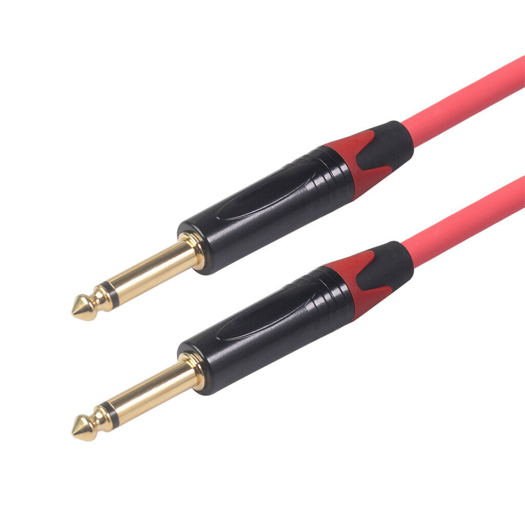 6.35mm   Male to Male Audio Line for Guitar Mixer Amplifier 5m