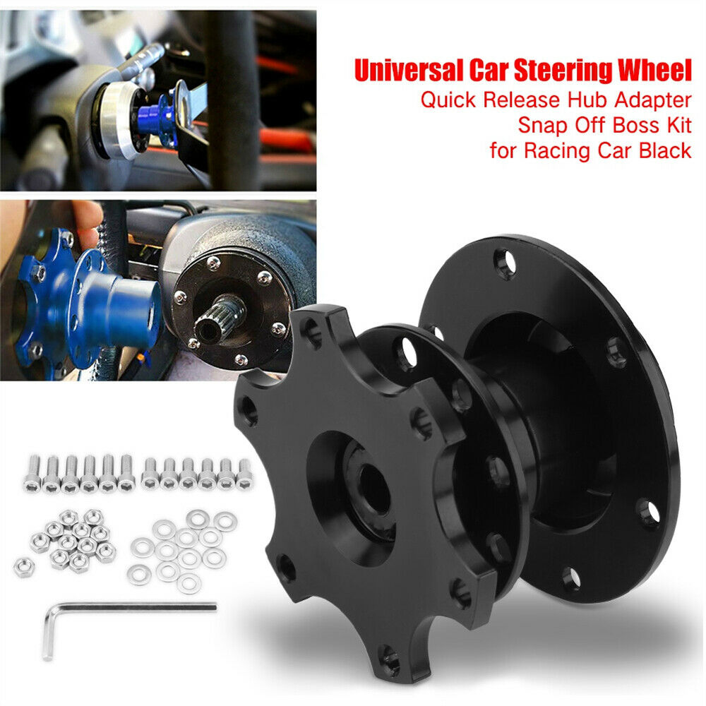 For Universal Car Steering Wheel Quick Release HUB Racing Adapter Snap Off  Boss