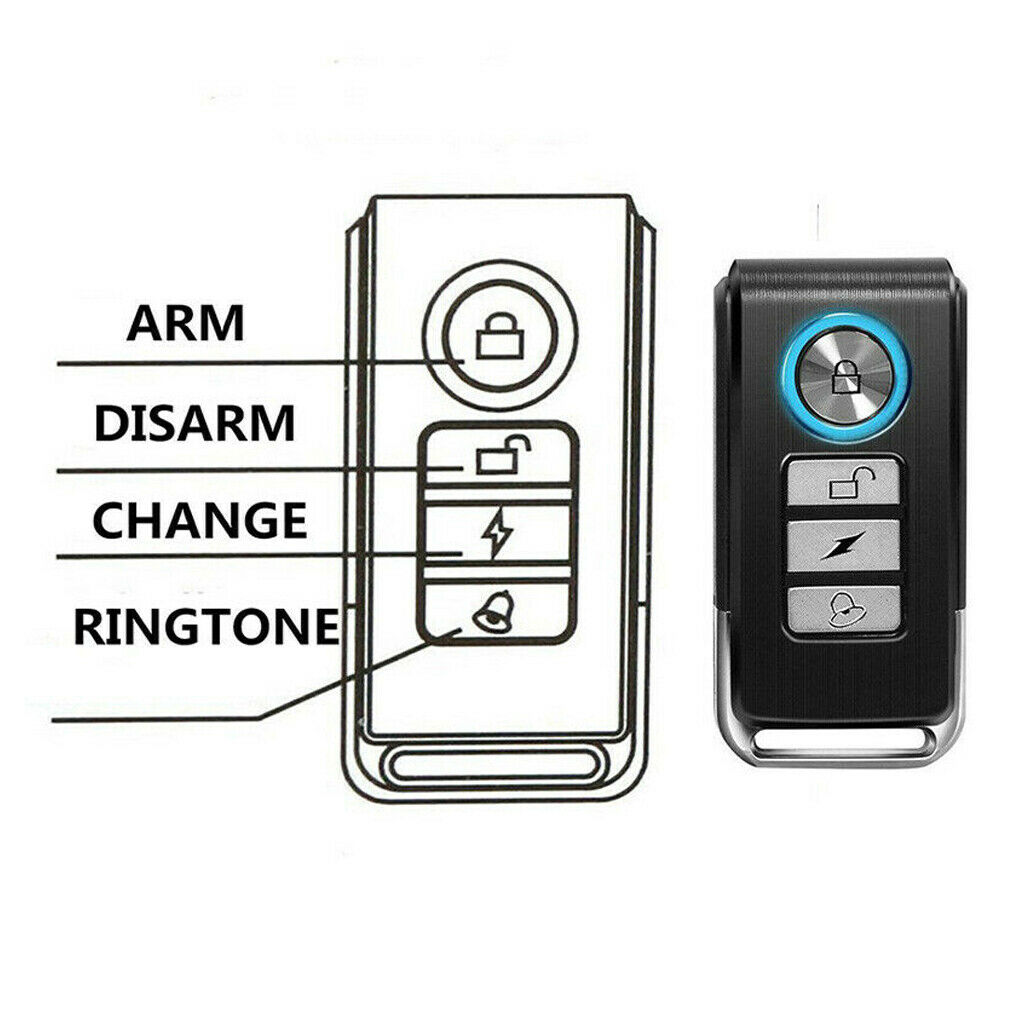 113dB Wireless Anti-Theft Waterproof Alarm Security Cycling Bike Alarm NEW