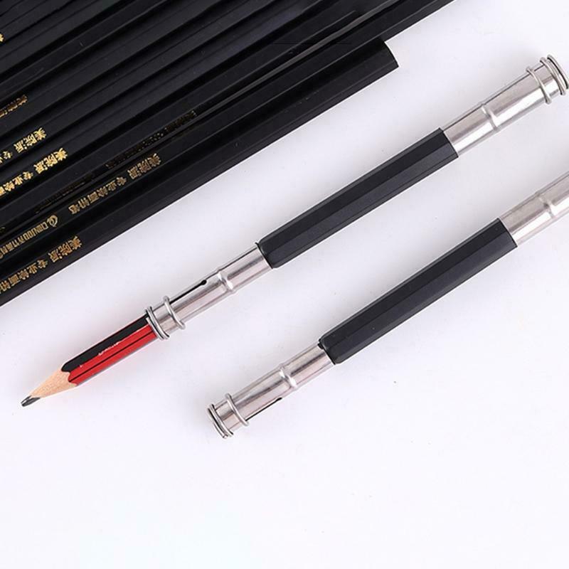 2Pcs Dual Head Pencil Extender Drawing Writing Tool Holder Art Pencil Lengthener