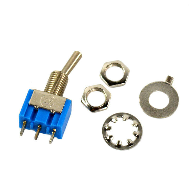 2pcs Mini SPDT Toggle ON/OFF OFF/ON Car Boat Motor Bike Piano Switch