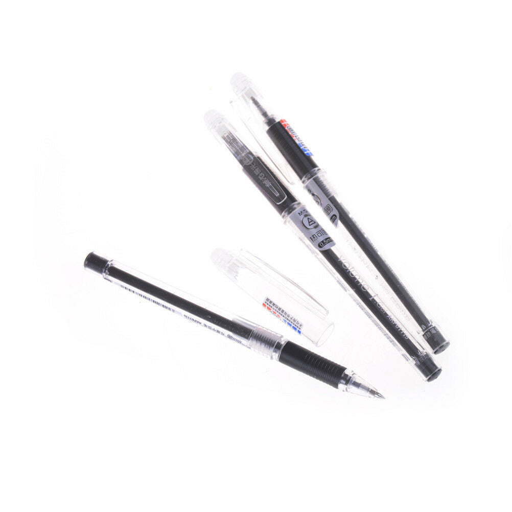 3pcs Stationery 0.5mm Tip Black Eraser Ink Erasable Gel Pen OfficeSchoolSupN Tt