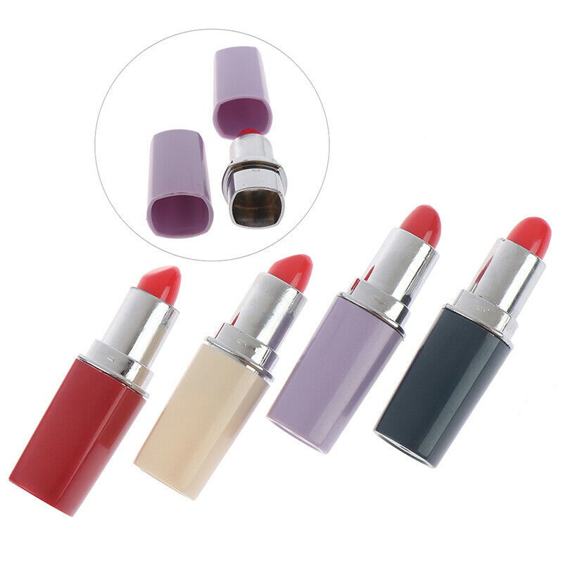 1pc Cute Secret Lipstick Shaped Stash Pills Box Holder Medicine Organizer.l8