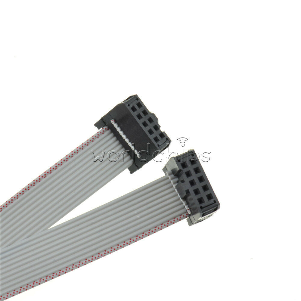 70CM 10Pin Female Cable USBISP USBASP JTAG AVR Download Wire Ribbon 2.54mm 2.3ft