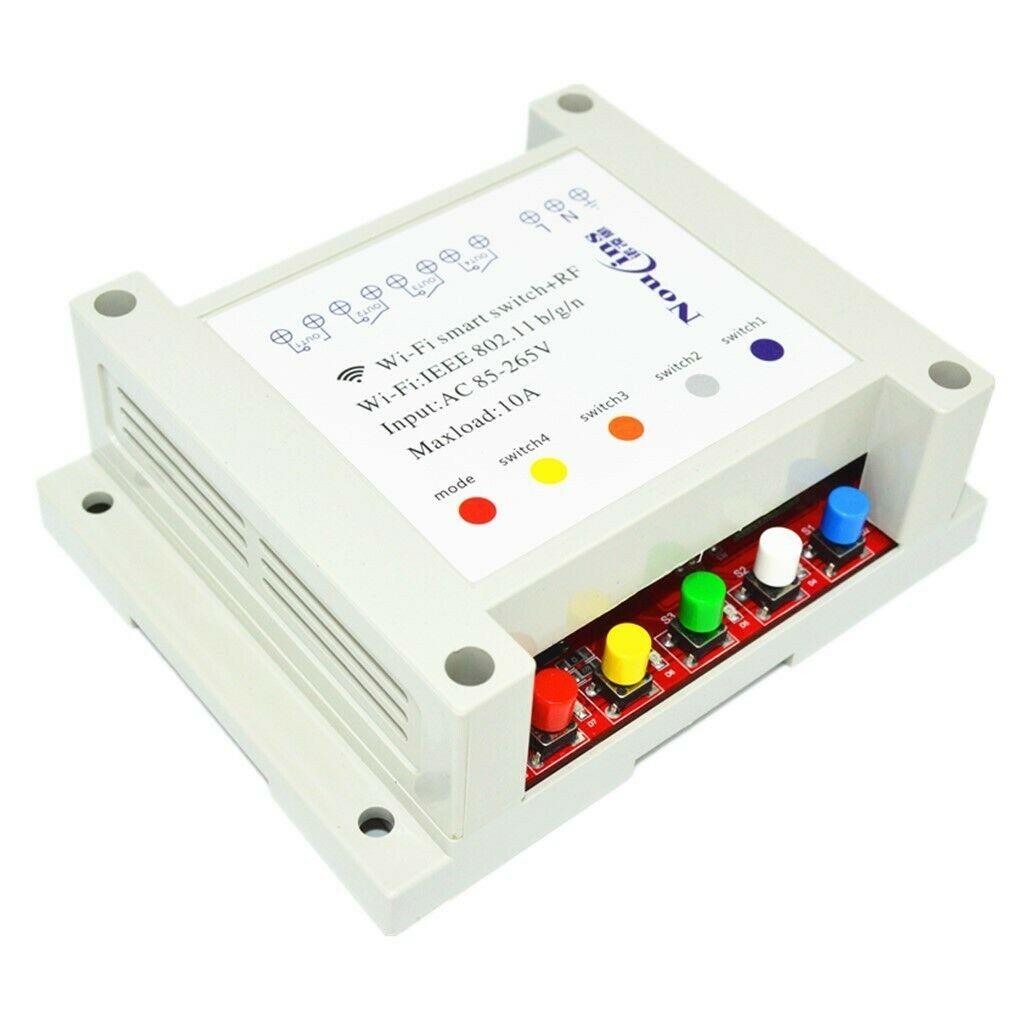 AC85-265V Wireless 4 Channel Switch WiFi For Home Automation App Control #6