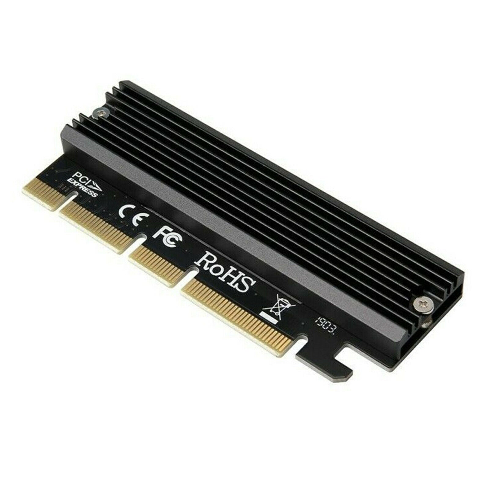 M.2 NVMe Adapter PCI-e x4x8x16 With Aluminum Heat Sink for M.2 M Key 2280 2260