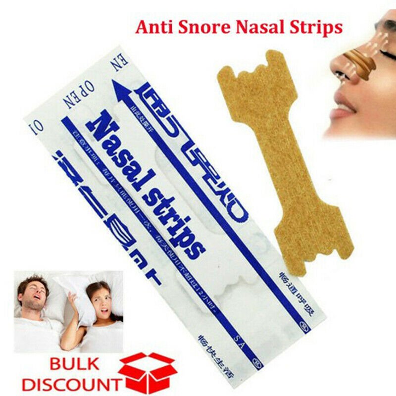 50 Pack Anti Snoring Nasal Strips Sleep Right Aid To Breathe Better Stop .l8