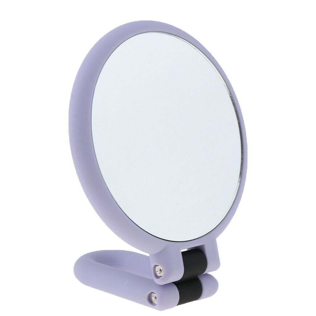 2 Pieces Double Sided Makeup Mirror Portable Handheld Magnifying Mirror NEW