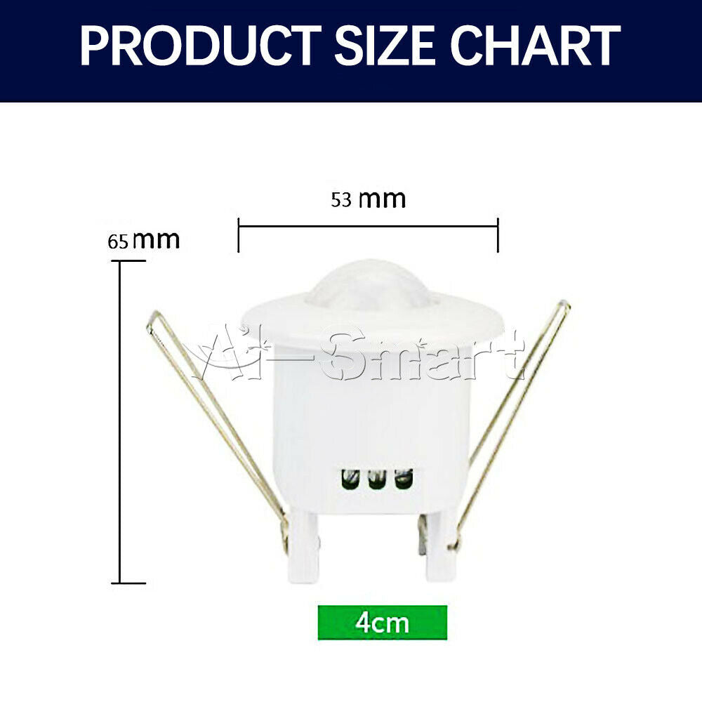 Ceiling Human Body Infrared Sensor Switch Opening Diameter AC110-240V 4CM Small