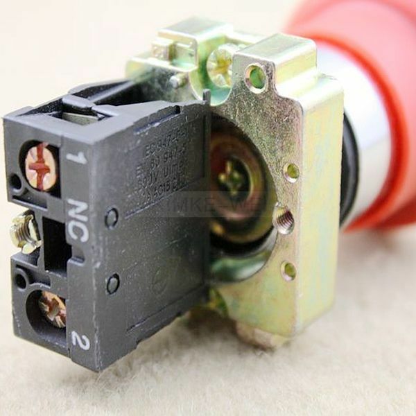 Emergency stop button actuator Switch 600V 10A