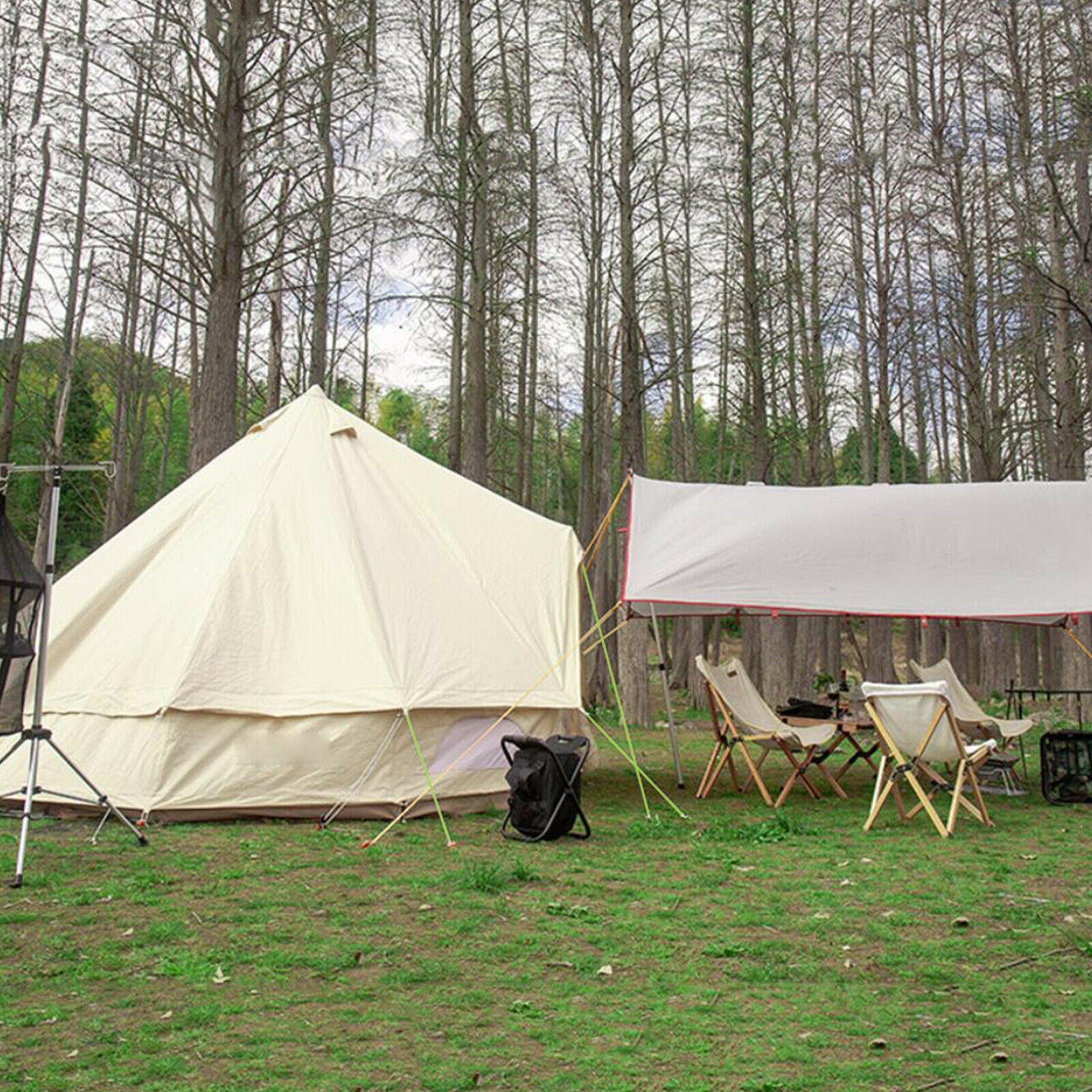 Pack Guylines 4mm Tent Cords Camp Rope for Outdoor Camping Backpacking White