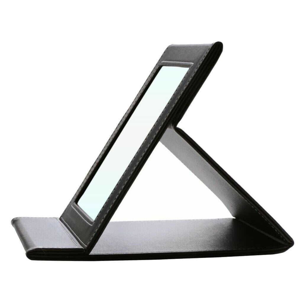 Travel foldable cosmetic mirror portable table mirror with standing coffee