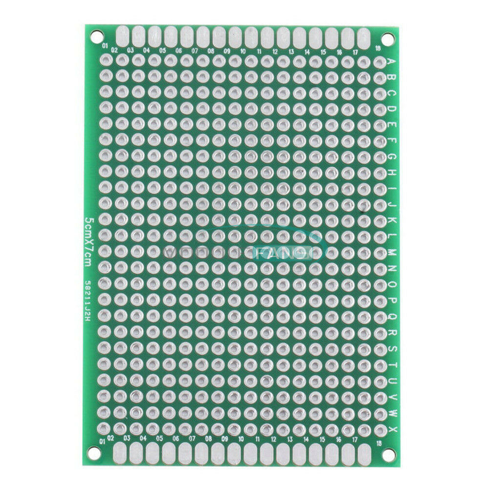 10PCS 50x70MM Double Side Prototype PCB Tinned Universal Glass Fiber Breadboard