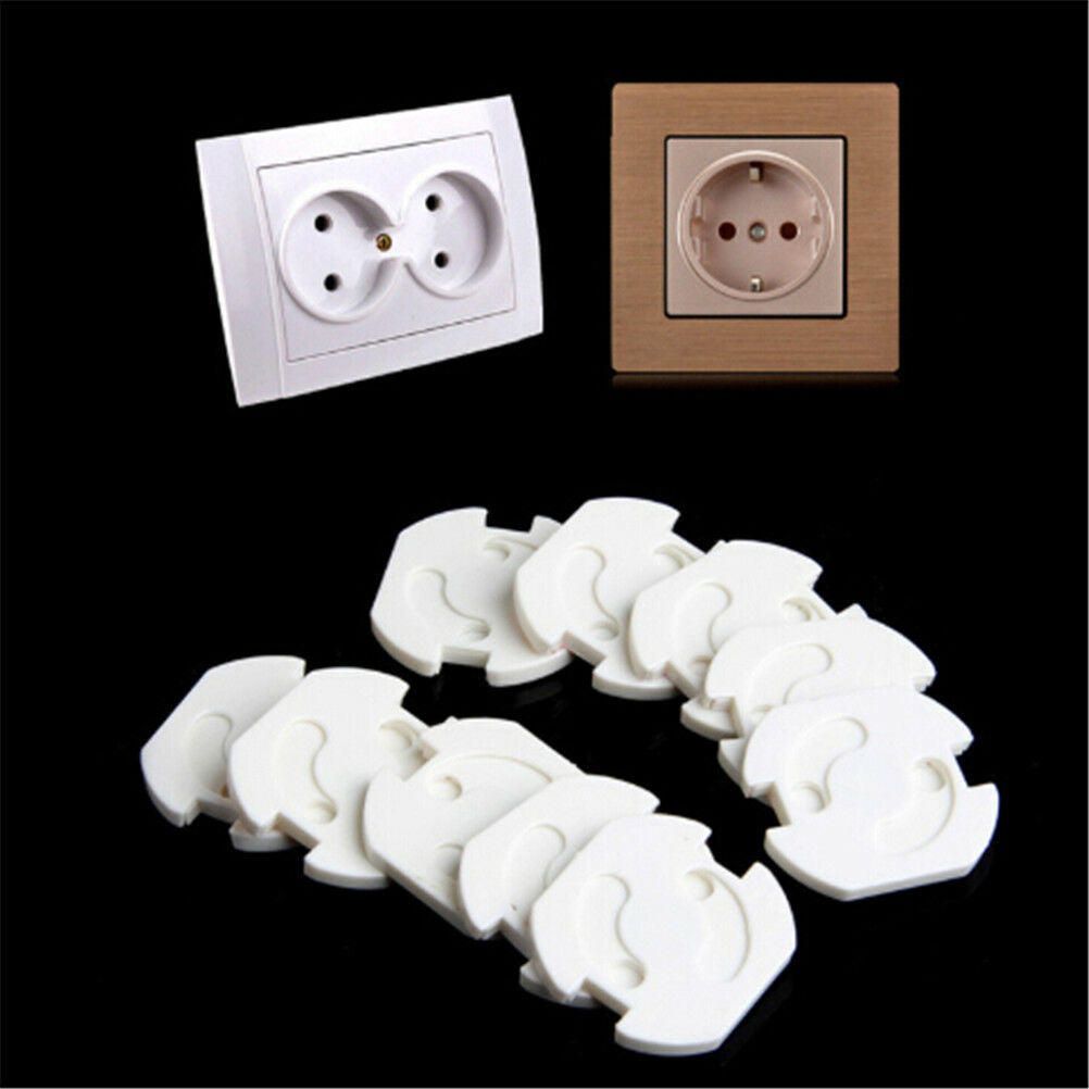 10x EU Power Socket Electrical Outlet Kids Safety AntiElectricProtectorCov.l8