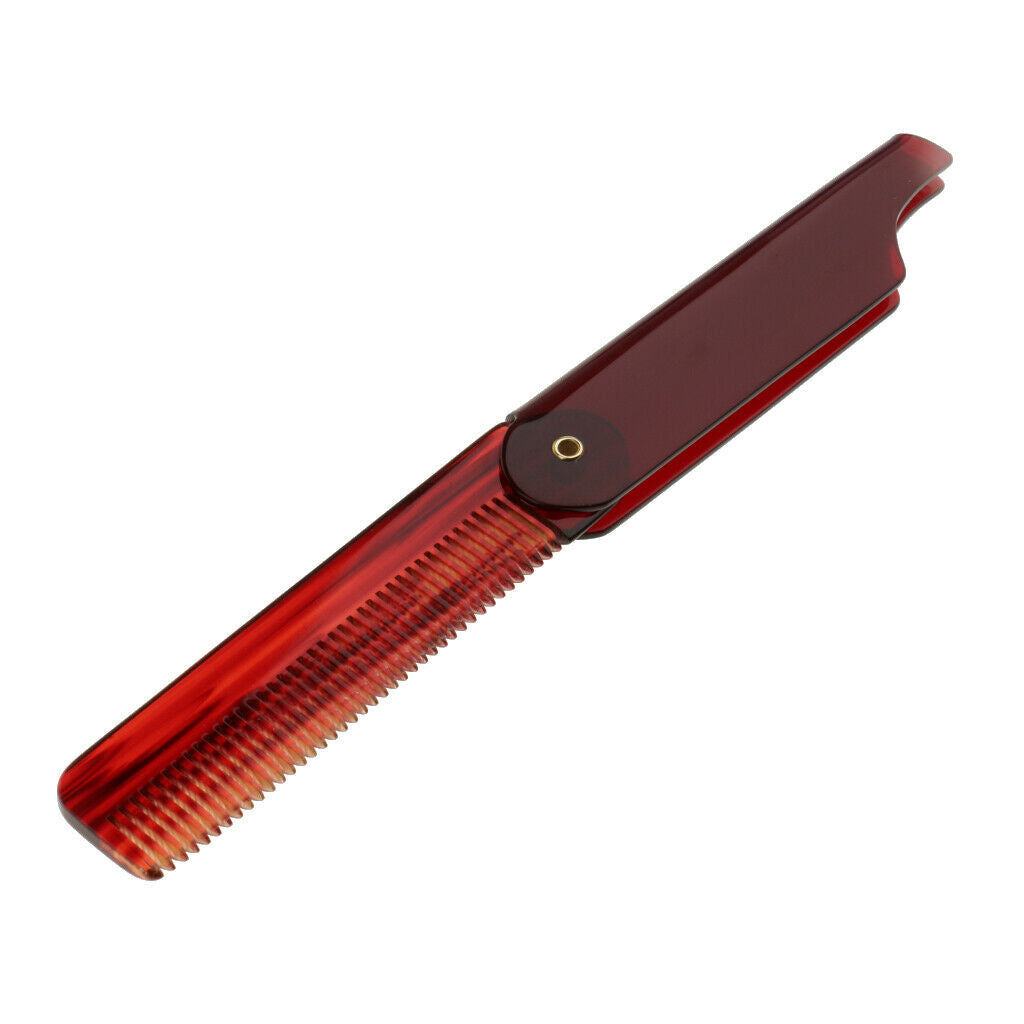 Pocket Size Folding Moustache Beard Hair Clip Comb Styling Tool for Men