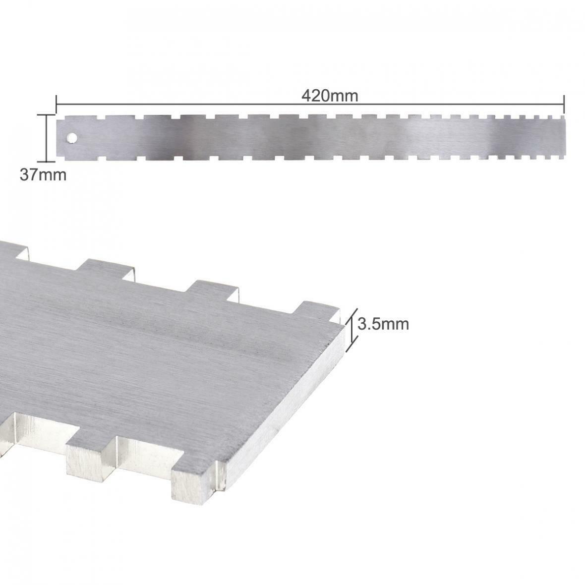 Dual Scale Stainless Steel Guitar Neck Notched Straight Edge Luthiers Tool