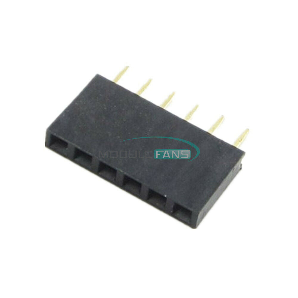 10PCS 2.54MM 6Pin Single Row Header Socket Connector Pitch