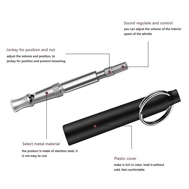 1X(Dog Whistle, Professional Dog Training Whistle To Stop Barking Adjustable F9)