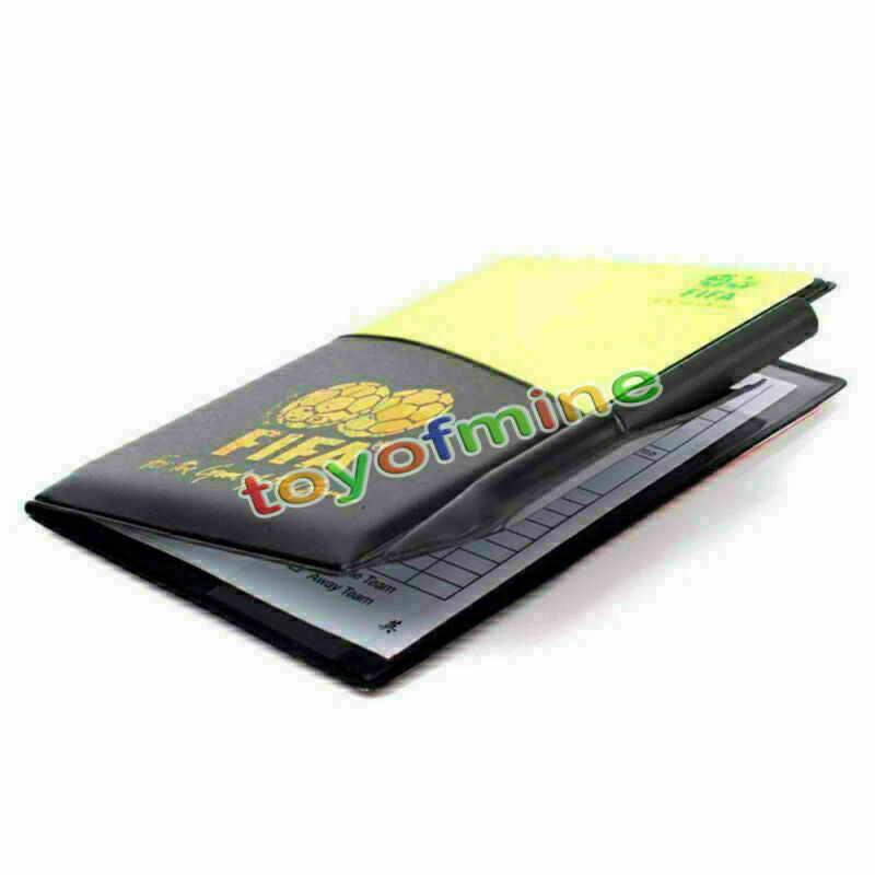 New Sport Football Soccer Referee Wallet Notebook with Red Card and Yellow Card