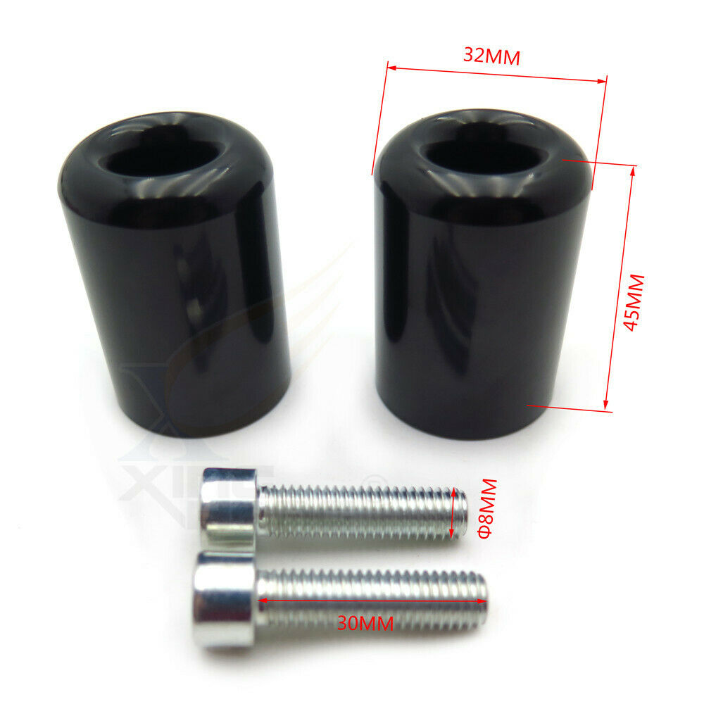 BLACK Handlebar Bar End Slider Kit For Kawasaki 2006-07 Ninja ZX-10R ZX10R