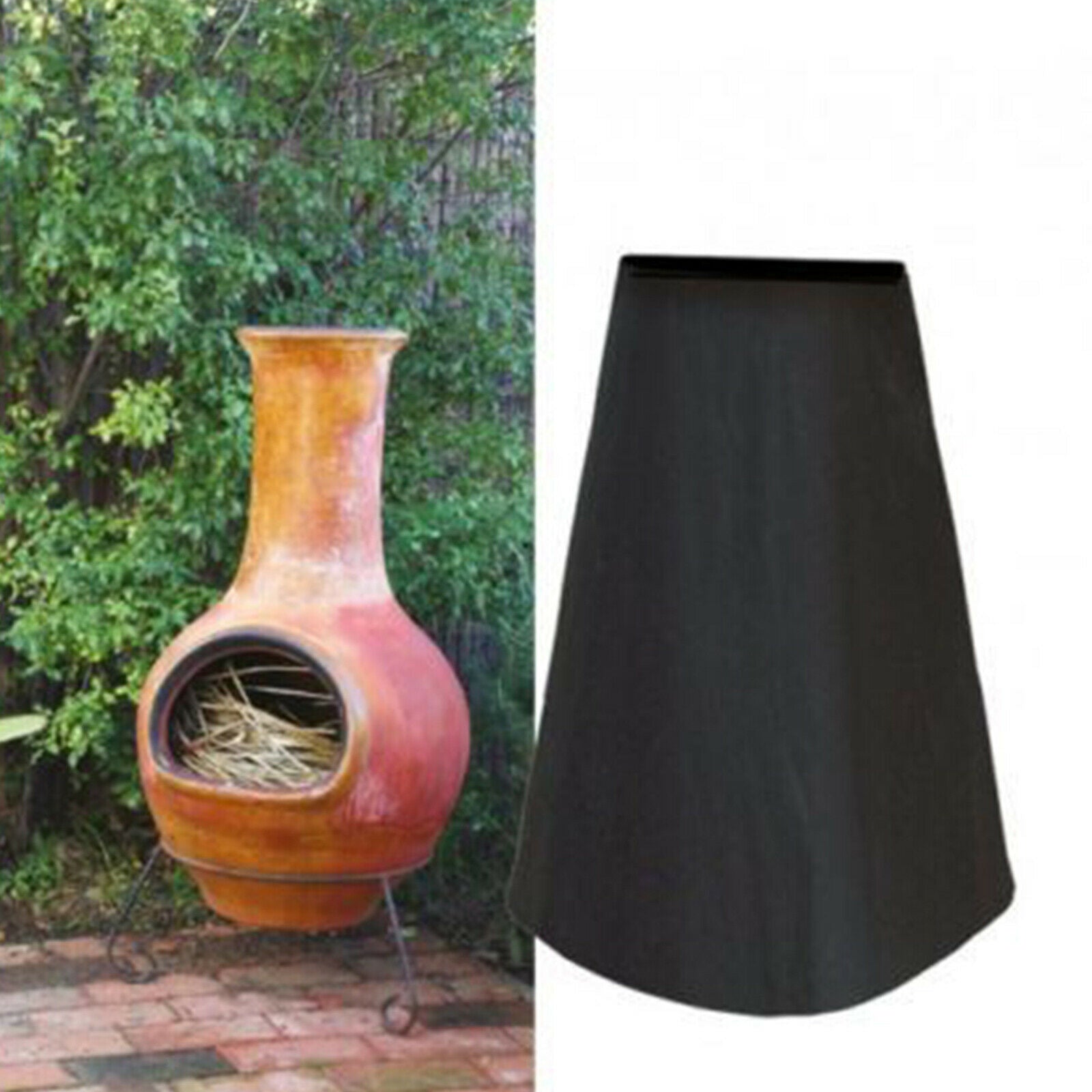 Chiminea Cover Waterproof Chiminea Fire Pit Covers for Outside,Sturdy Reusable