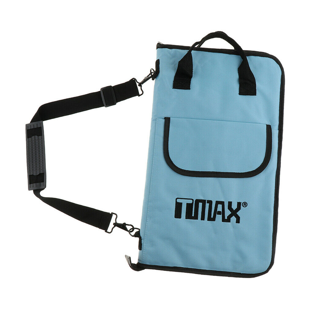 Drum Stick Holder Waterproof Padded Stick Bag for Drum Percussion Blue