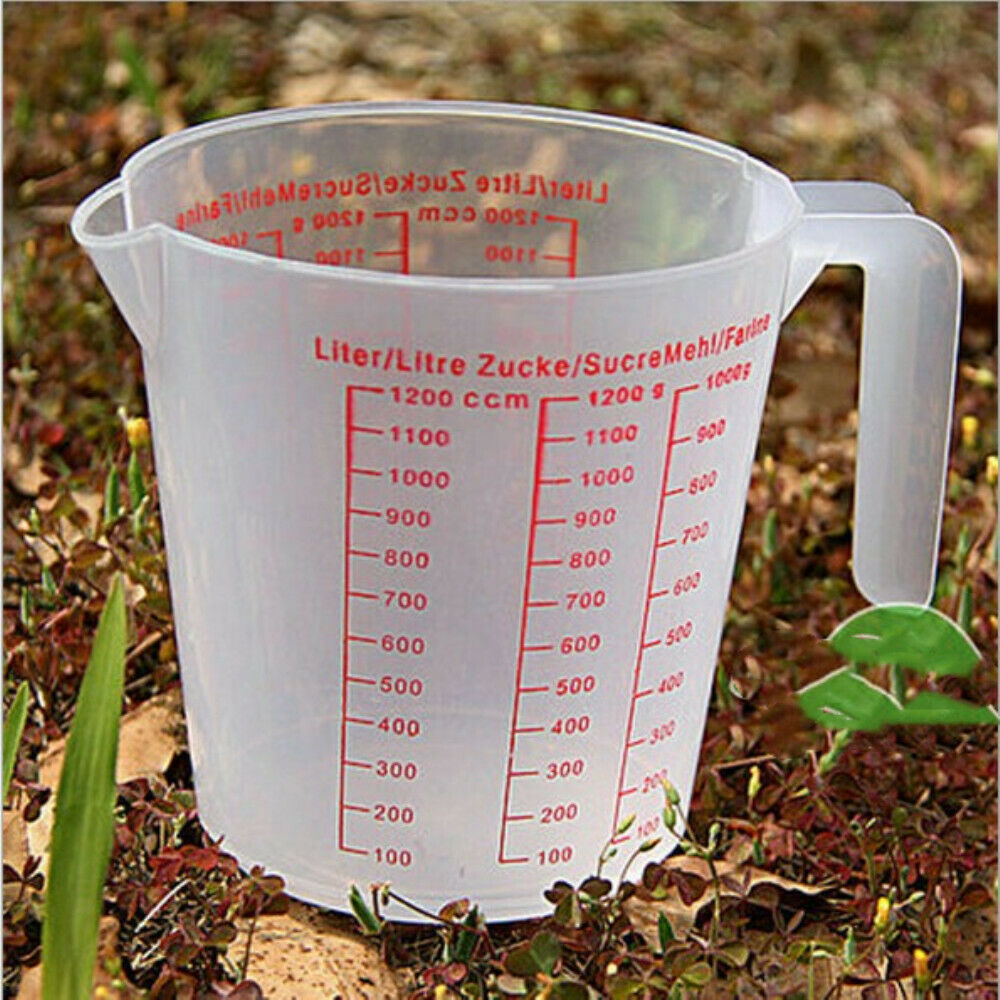 1 Cup Plastic Measuring Cup Beaker Measuring Tools 13.5cm For Kitchen Baking