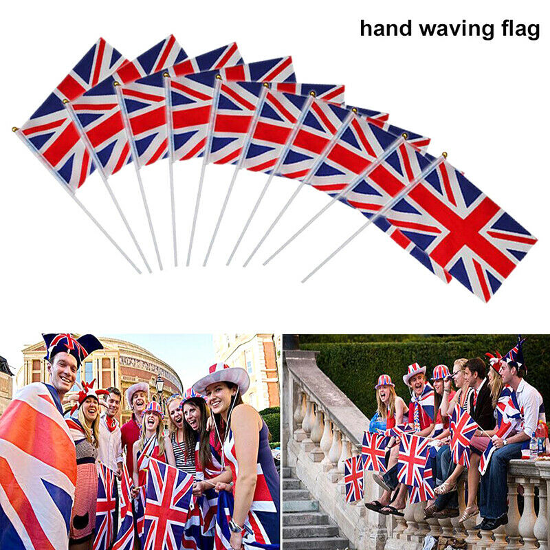 1pc Union Jack Hand Waving Flag Royal Jubilee UK GB Great Britain NFJ..l8