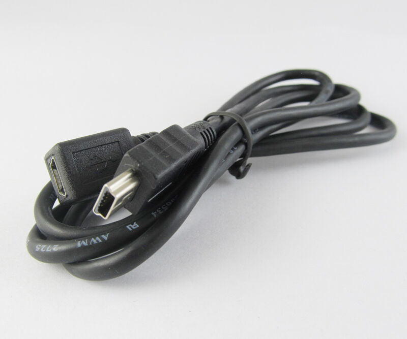 4pcs 1M/3.3FT Mini USB 5pin Male to Female Jack Extension Data & Charge Cable