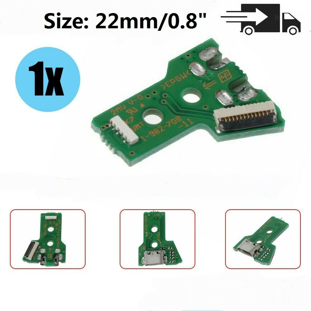 2XUSB Charging Port Socket Circuit Board JDS-055 for Sony PS4 5th Controller