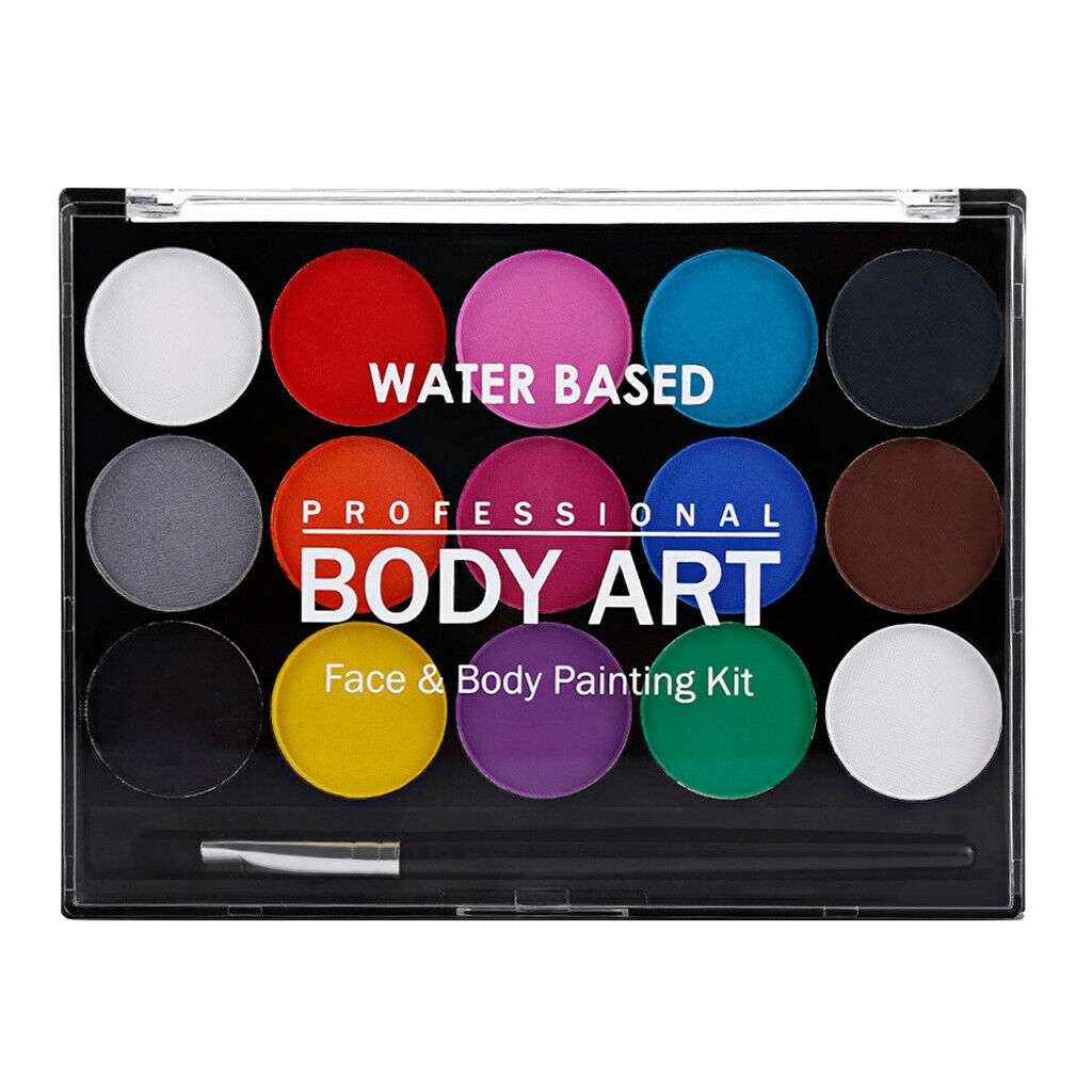 Kids Face Painting Professional Easy Non-toxic Paint Body Makeup 15 Colors