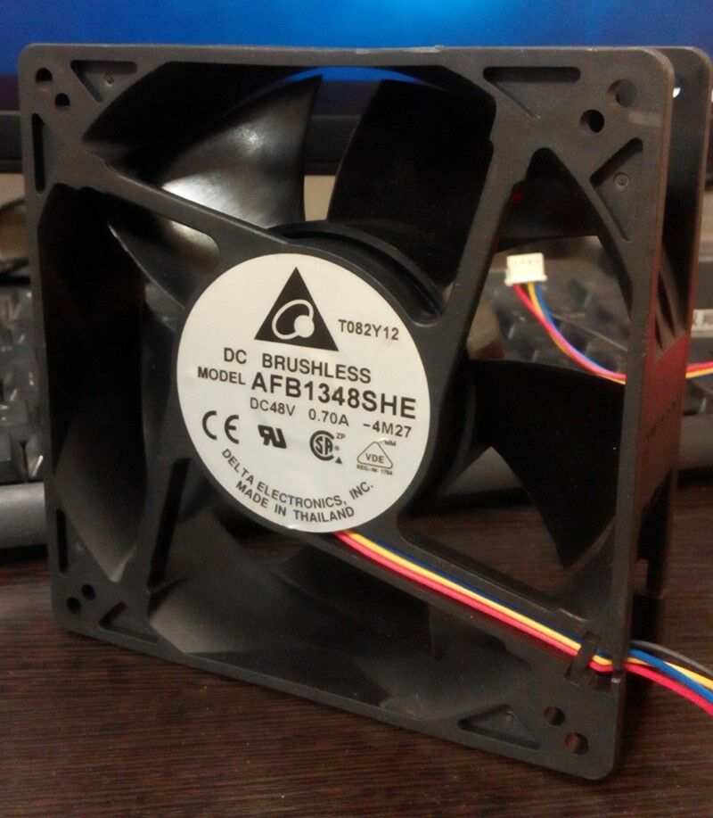 For 1Pcs Delta AFB1348SHE 48V 0.70A 13CM 12738 four-wire cooling fan