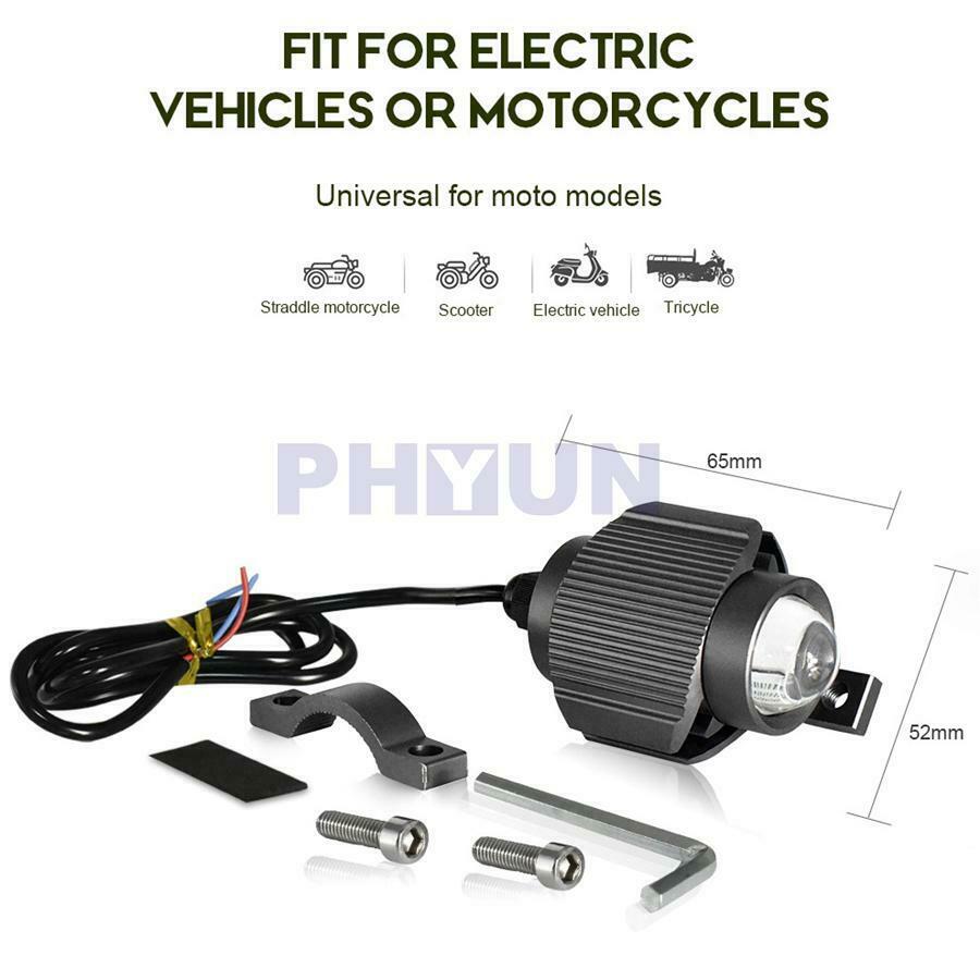 Universal L29 Headlight Bulbs With Projector Lens LED Fog Lights Motorcycle Car