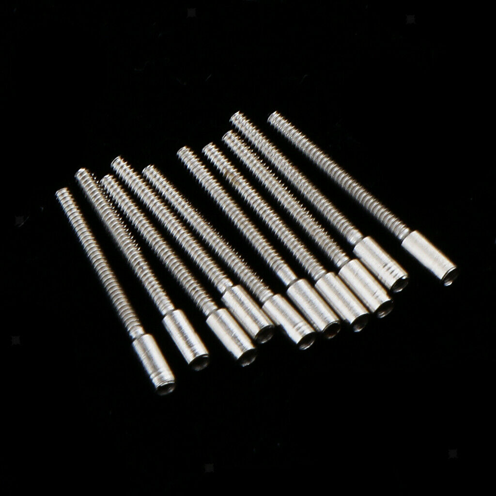 30pcs Wristwatch Stem Winding Extensions Bar 0.9mm Threads Watch Repair