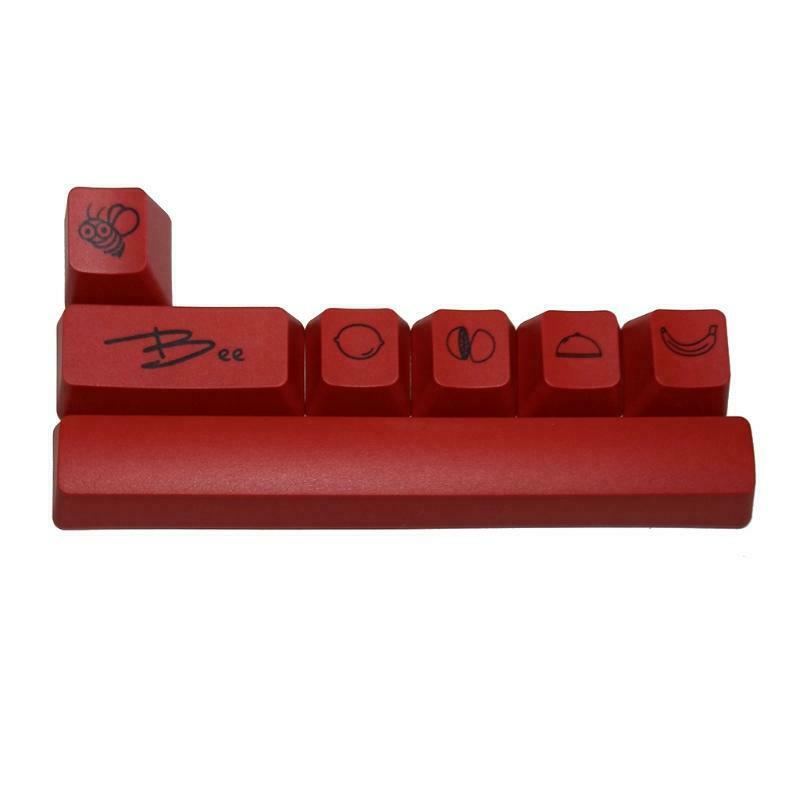 Little Bee Keycap PBT 6.25U Space Keycap Set 5 Sides Dye Upgrade Keycap Keycap