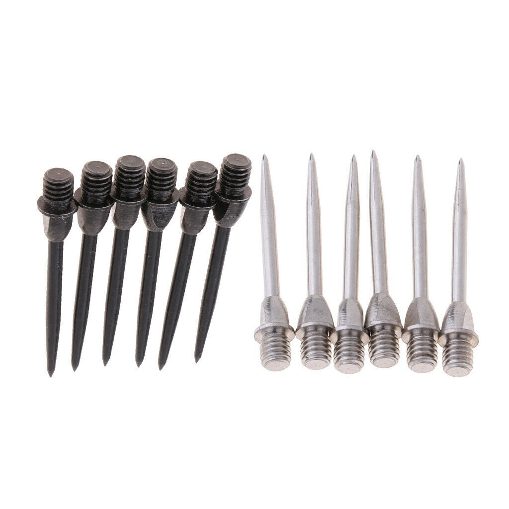 12x Darts Steel Points Standard Conversion Point Dart Tips Dartboards Parts
