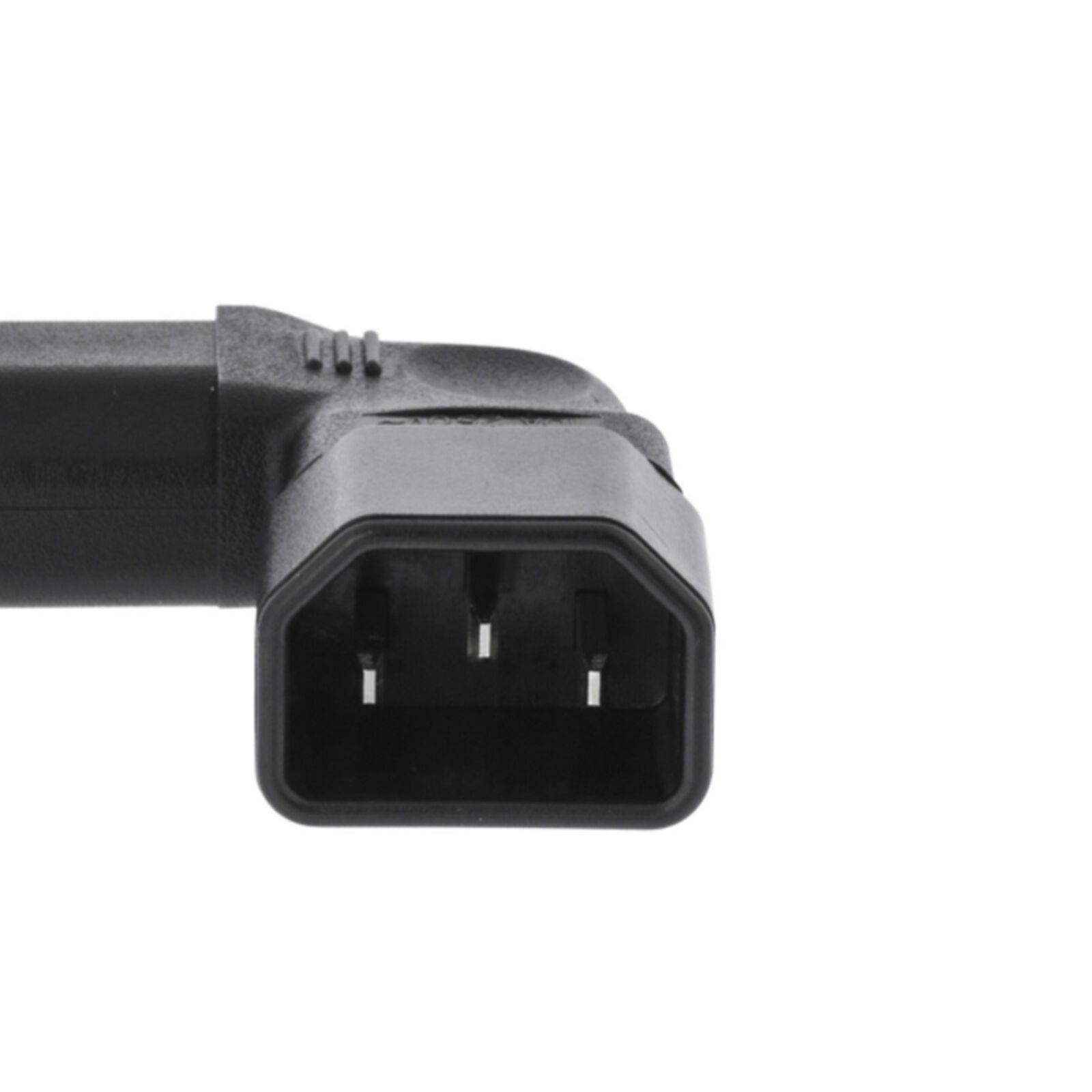 10A IEC320-C13 Male to C14 Female 90-Degree Angle Angled Power Adapter Converter