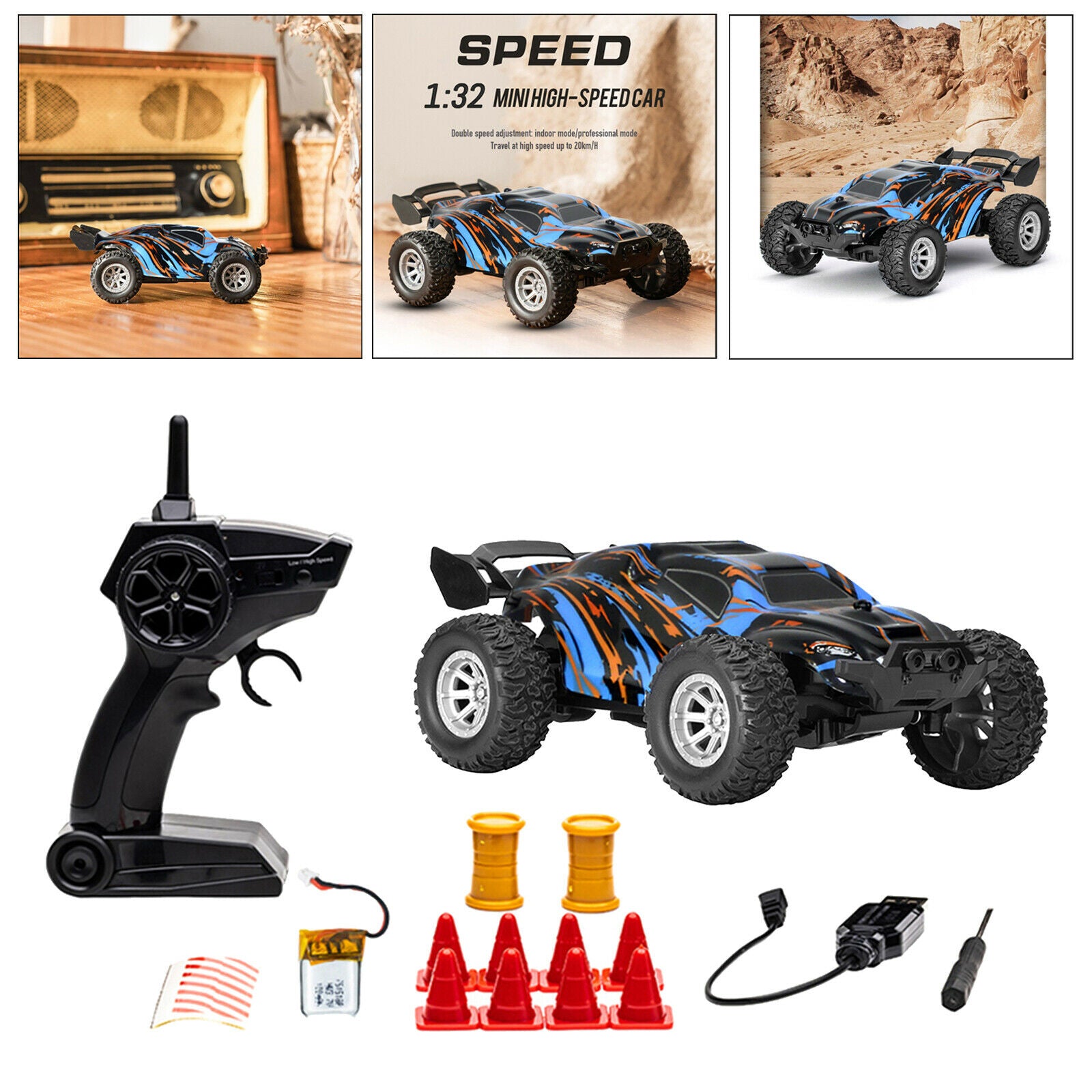 Mini RC Racing Car 20Km/h Off Road Waterproof 2.4G Remote Control Truck Buggy