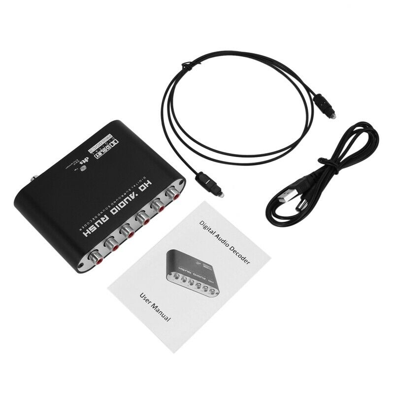 5.1 CH Audio Decoder SPDIF Coaxial To RCA DTS AC3 Digital To 5.1 Amplifier AnaJ1