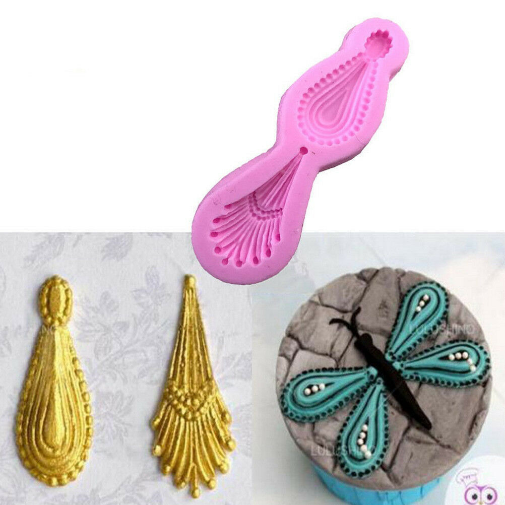 DIY Cake Silicone Mold Gem Pendant Fondant Cake Decorating Tools Cupcake .l8