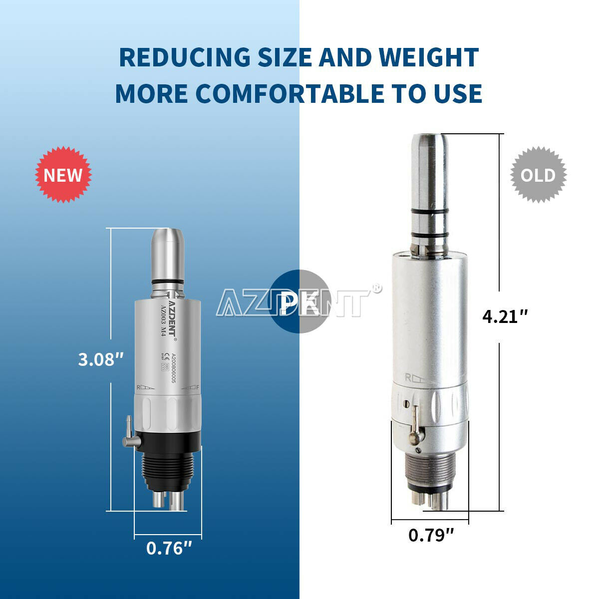 Dental Slow/ Low Speed Handpiece Contra Angle Air Motor M4 NSK style