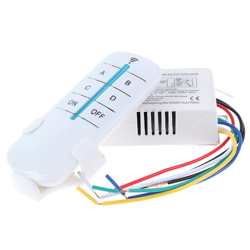 4 way Digital Wireless Remote Control Switch Receiver Transmitter For LEDA x TH