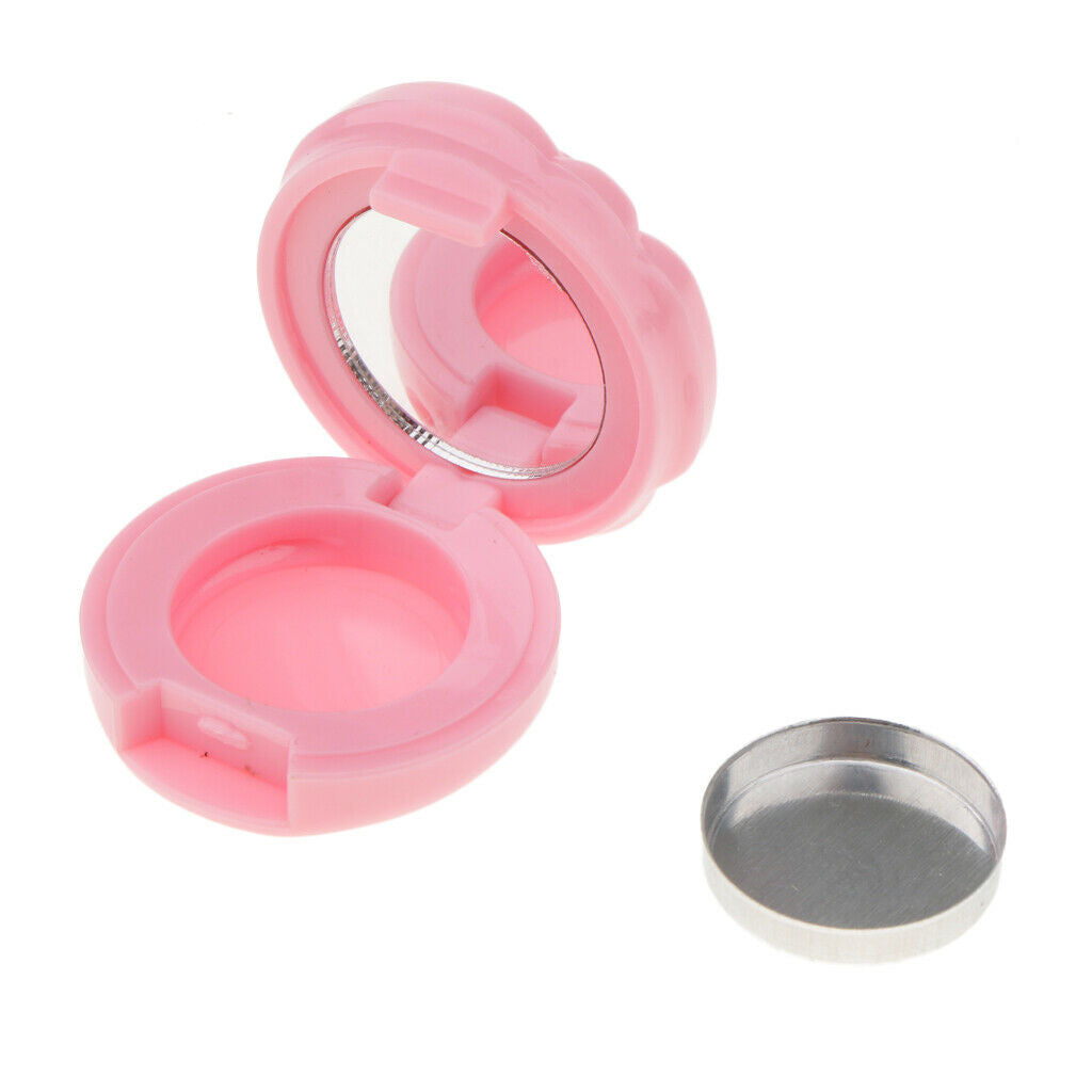 3PCS Empty Makeup Palette Powder Eyeshadow Blush Lip Gloss DIY Case Pink