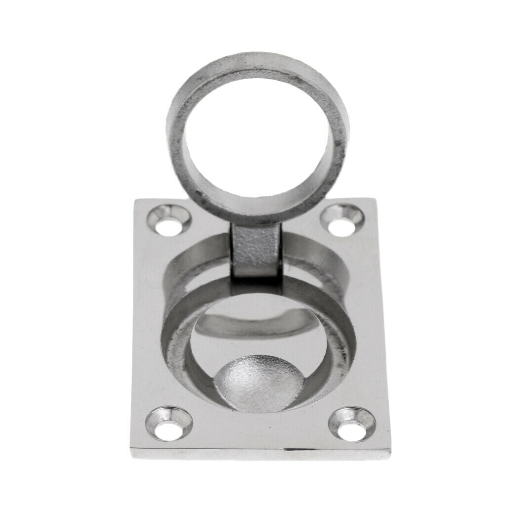Rectangular Boat Recessed Hatch Pull Handle Marine Locker Flush Lift Ring 316