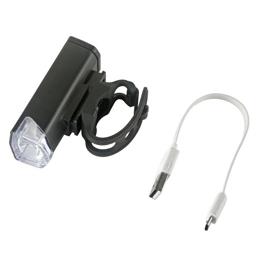 2x USB Bike Light 300Lumens Lamp Headlight LED Scooter Alarm Safety Gear